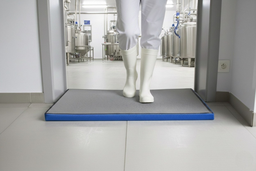 Дезинфицирующий коврик ХимТек в интерьере